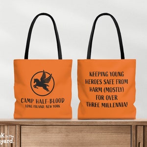 Camp Halfblood Tote Bag, Percy Jackson Merch, Camp Half Blood gift, Percy Jackson gift, Heroes of Olympus Tote, Book Nerd Tote Bag