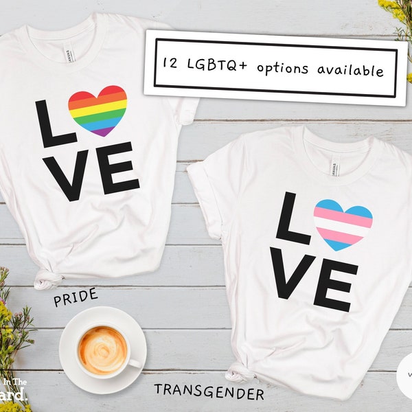 LGBTQ+ Pride T-Shirt, Pride Month tee, Gay Pride tshirt, Love is Love Shirt, LGBTQ Support tee, Lesbian, Bisexual, Nonbinary, Transgender