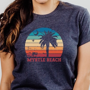 Myrtle Beach Shirt, Myrtle Beach souvenir, Myrtle Beach gift, Retro Sunset Tee, Charleston South Carolina Tshirt, Charleston SC t-shirt