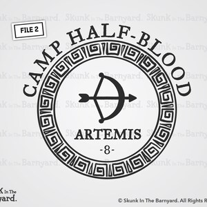 Camp Halfblood Artemis Cabin Svg File, Camp Half Blood Digital Download