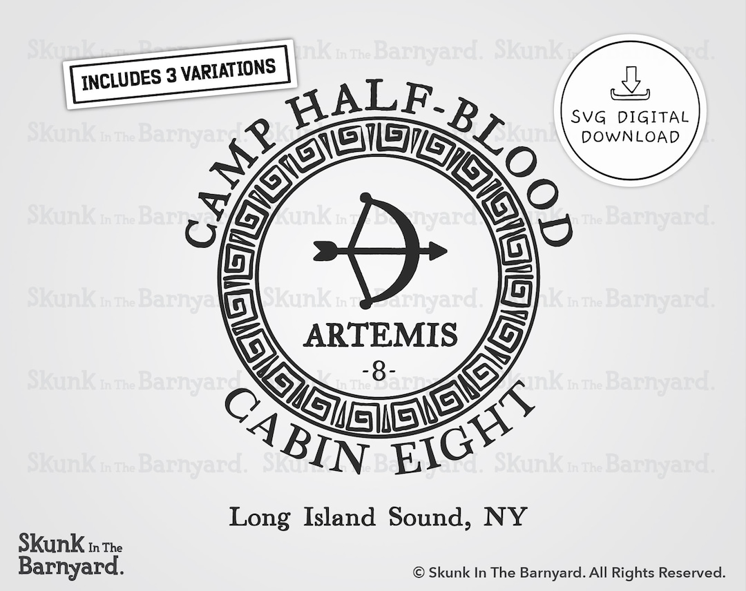 Camp Halfblood Artemis Cabin Svg File, Camp Half Blood Digital Download