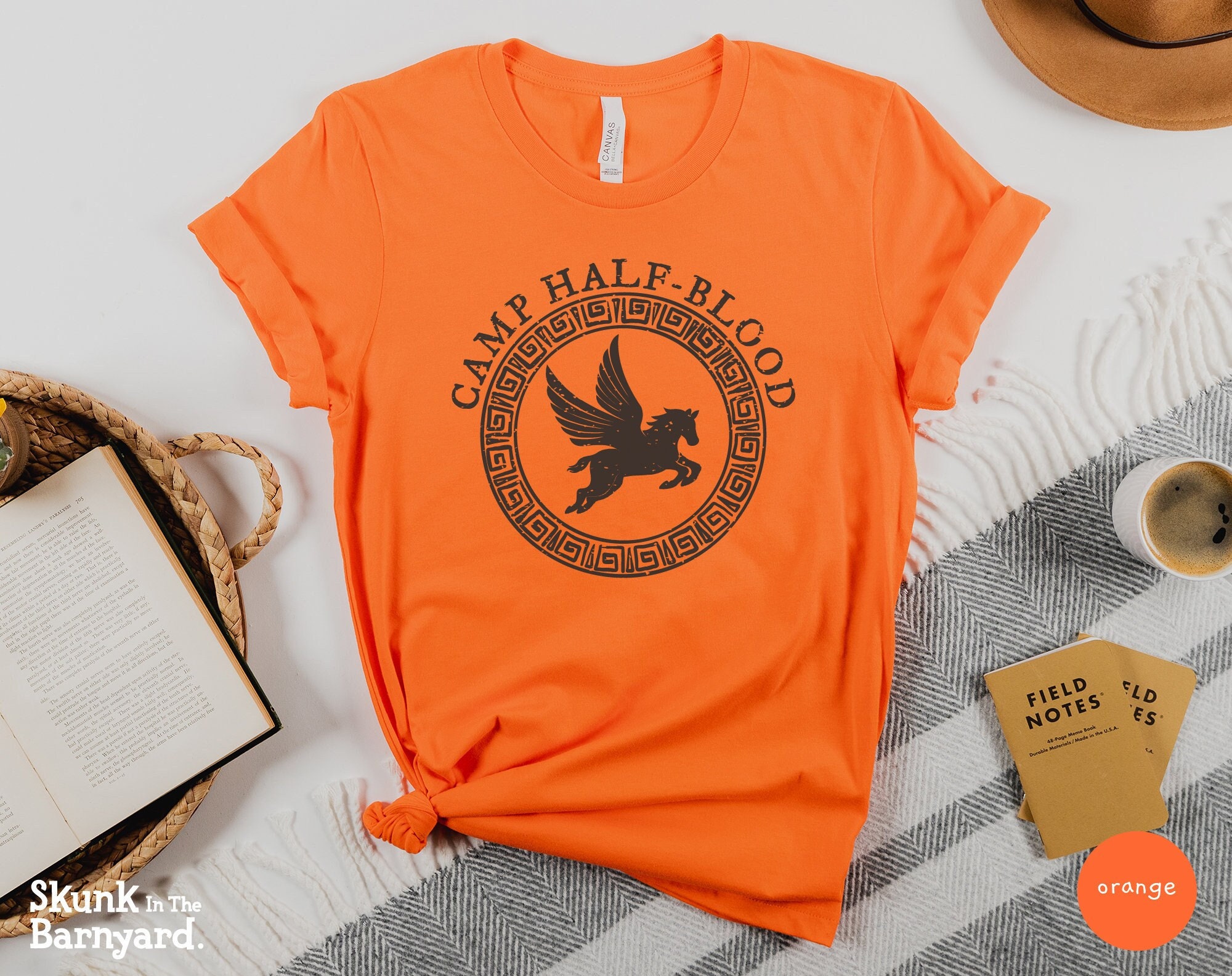 Camp half-blood accurate orange color logo percy jackson