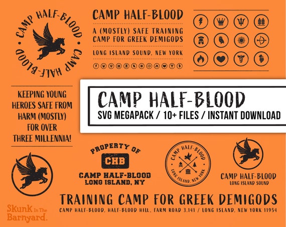 Camp Halfblood Svg Files Camp Half Blood Digital Download Percy