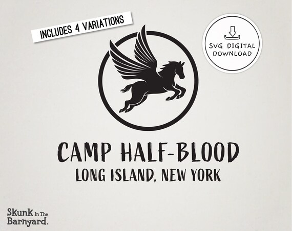 Camp Halfblood Svg Files Camp Half Blood Digital Download Percy