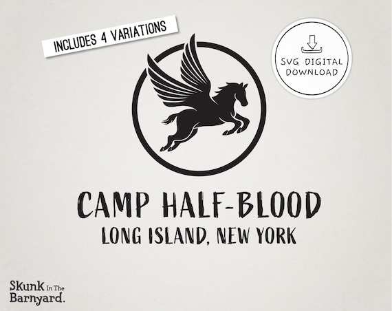 Camp Halfblood Svg Files Camp Half Blood Digital Download Percy