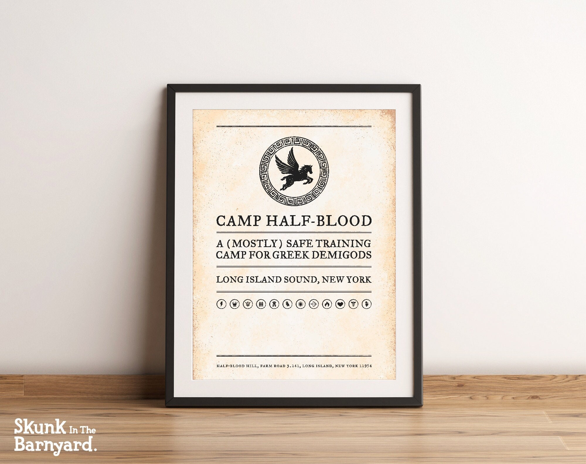 Map of Camp Half Blood Postcard for Sale by roxxell l