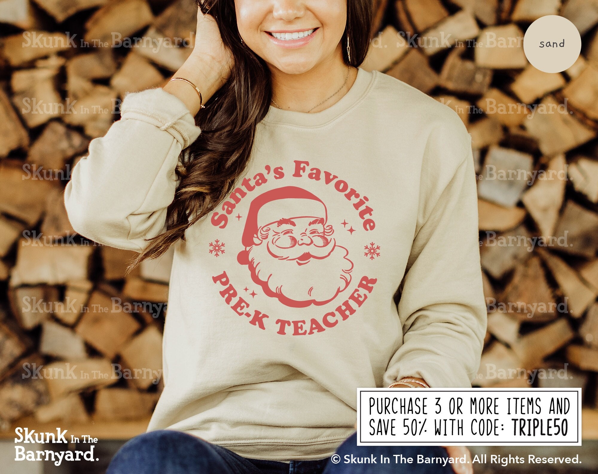 Santas Favorite Pre K Teacher Pajamas Xmas Pre-K Costume T-Shirt Santas Favorite Pre K Teacher Pajamas Xmas Pre-K Costume T-Shirt
