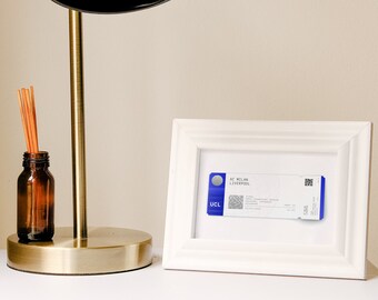 Football Ticket Memorabilia – any match, fully customisable A5 art print