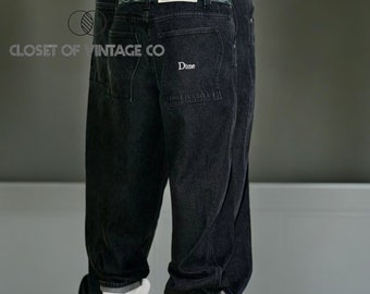 Y2K Dime Skate Baggy Jeans für Herren, bestickte Jeanshose, Damen-Hot-Traf-Jeans