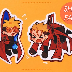 Hanging Vash Sticker ; Trigun Stampede / Trigun Maximum Inspired Vinyl Stickers