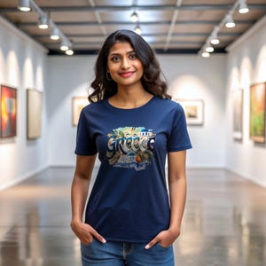 Greece Tee, Greek Flag Tee, Mediterranean Shirt
