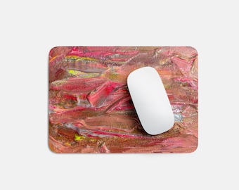 Abstract Pink & Gold Mousepad