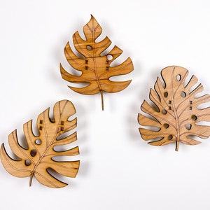 Monstera Leaves Set of Three Jewelry Holder image 6