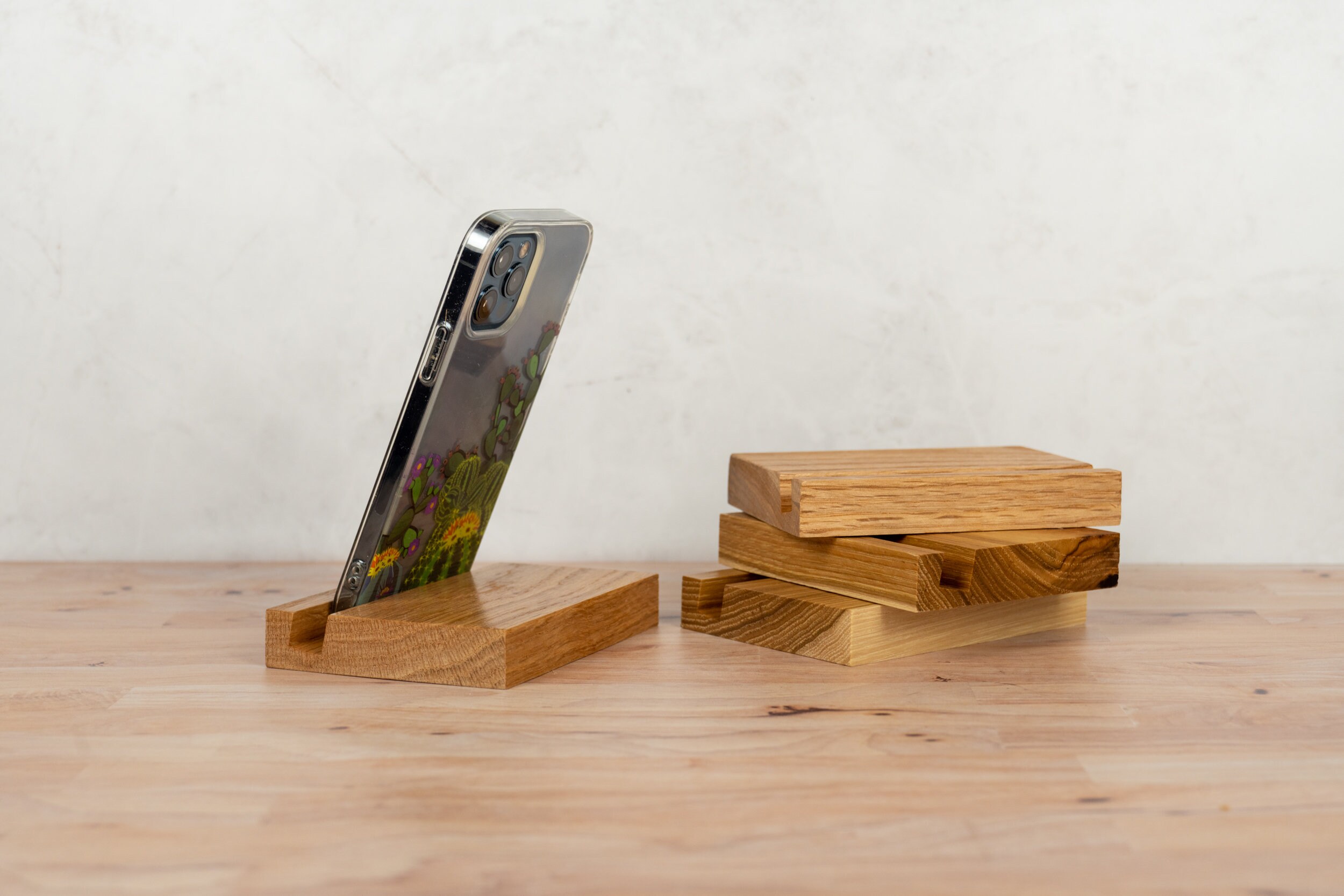 Wood Phone Stand Etsy