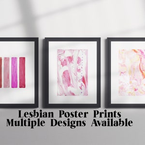 Lesbisches Abstraktes Poster Druck