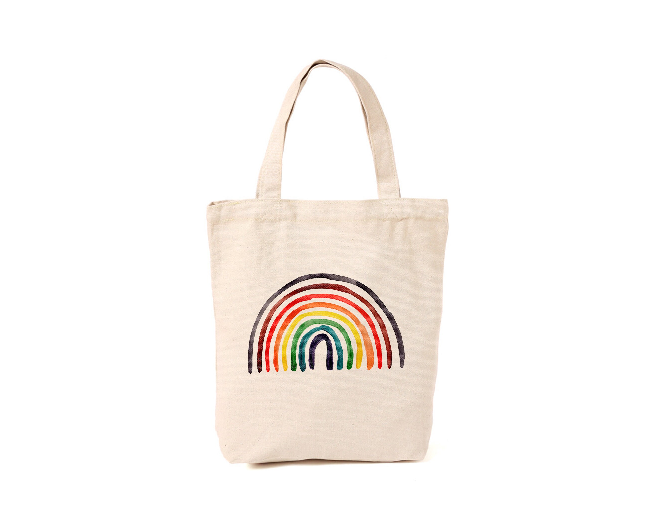 Rainbow Tote Bag/ Fully Lined/ Pride Colours/ With Internal 