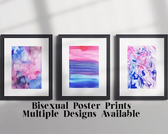 Bisexual Abstract Poster Print