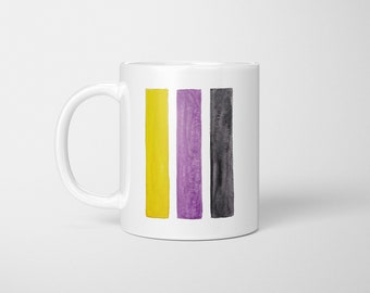 Tasse à café Nonbinary (Enby) Pride