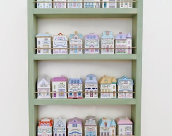 Sage Green Wooden Spice Rack: Lenox Spice Village Display available in several colors