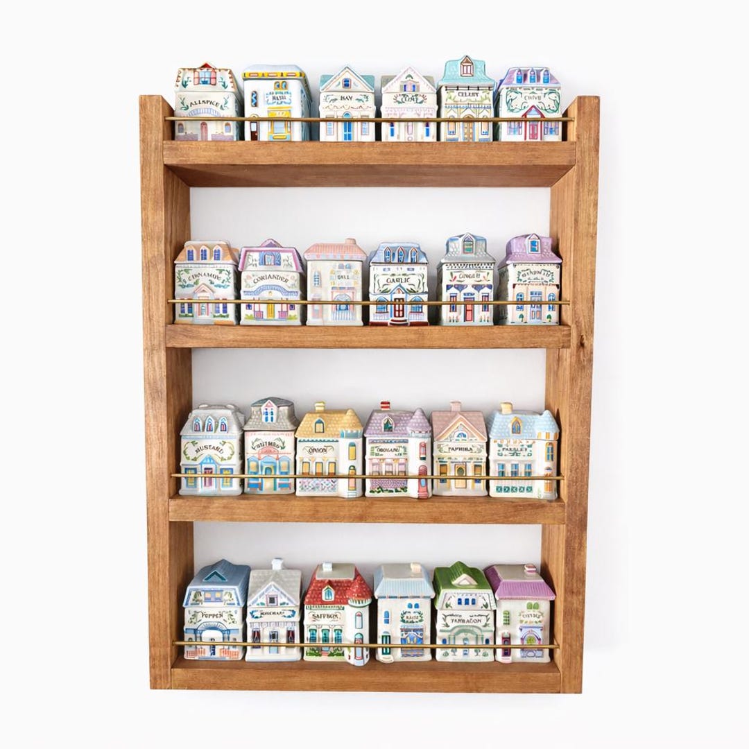 Lenox Spice Village Display Spice Rack in Solid Wood: Customize Your ...