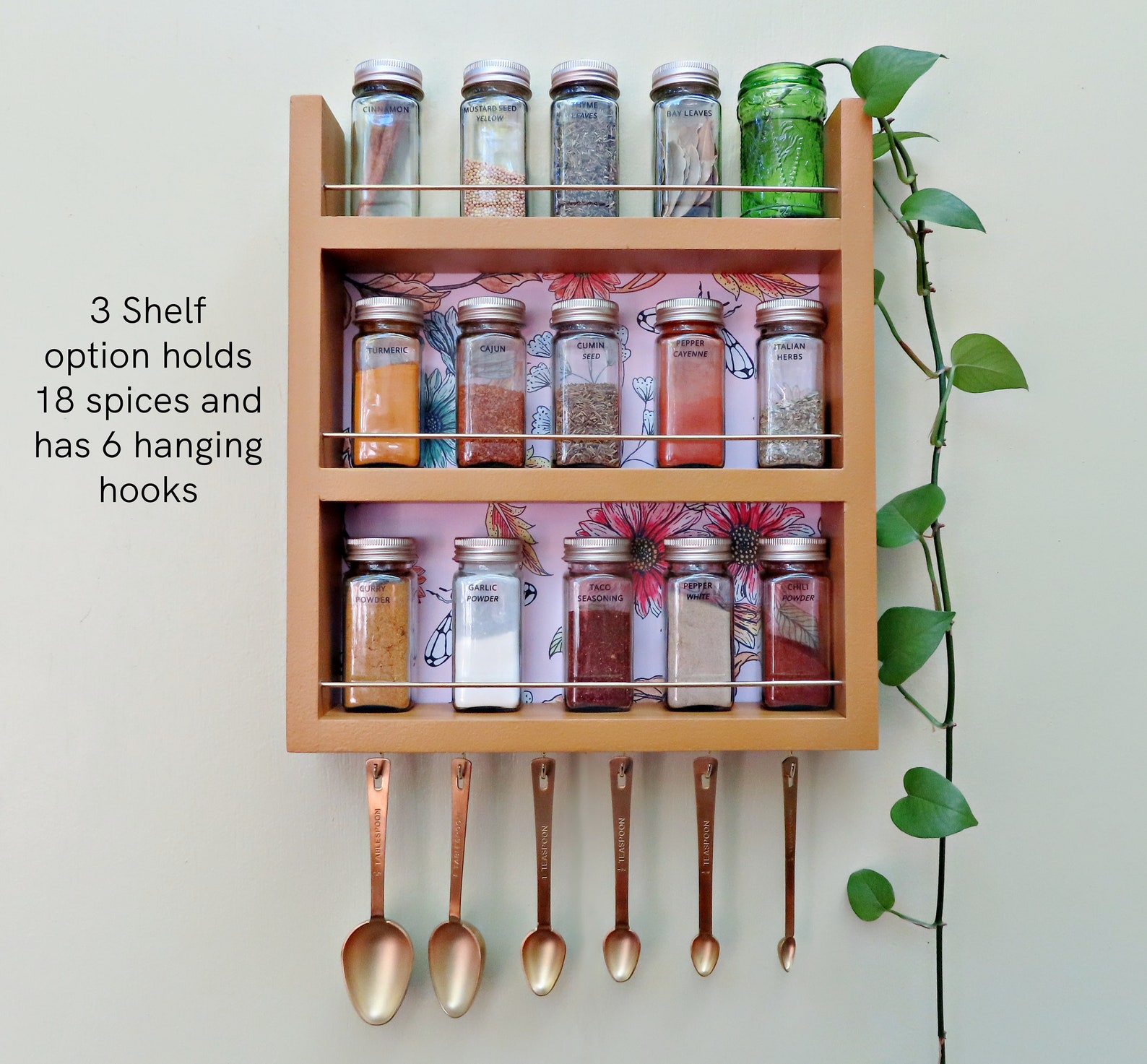 Sage Green Wooden Spice Rack: Lenox Spice Village Display Available in ...