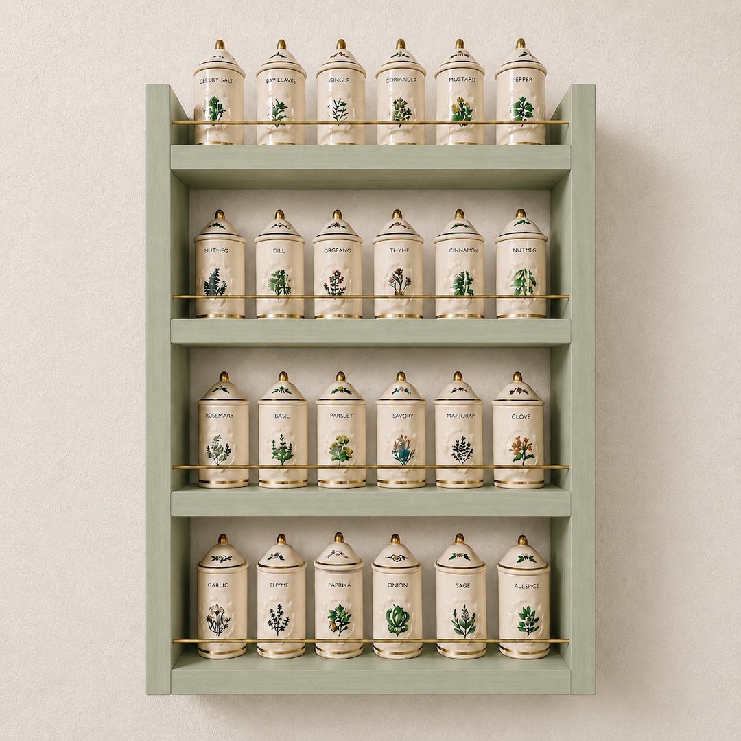 Spice Rack for Lenox Spice Garden or Village in Solid Wood: Available ...