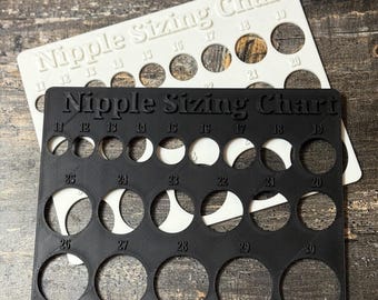 Breast Pump Flange Sizing Chart: Nipple Measuring Tool