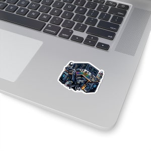 Computersticker van Computers, Software Engineer Gift, Programmeur Tech cadeau Sticker, Afstudeercadeau, Tech Sticker, Laptop Sticker