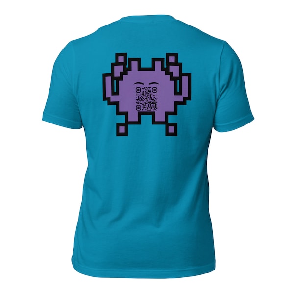 Alien Emoji Personalized QR Code Unisex T-Shirts | Tiktok Clothing | Social Media Merch | Geek Gear