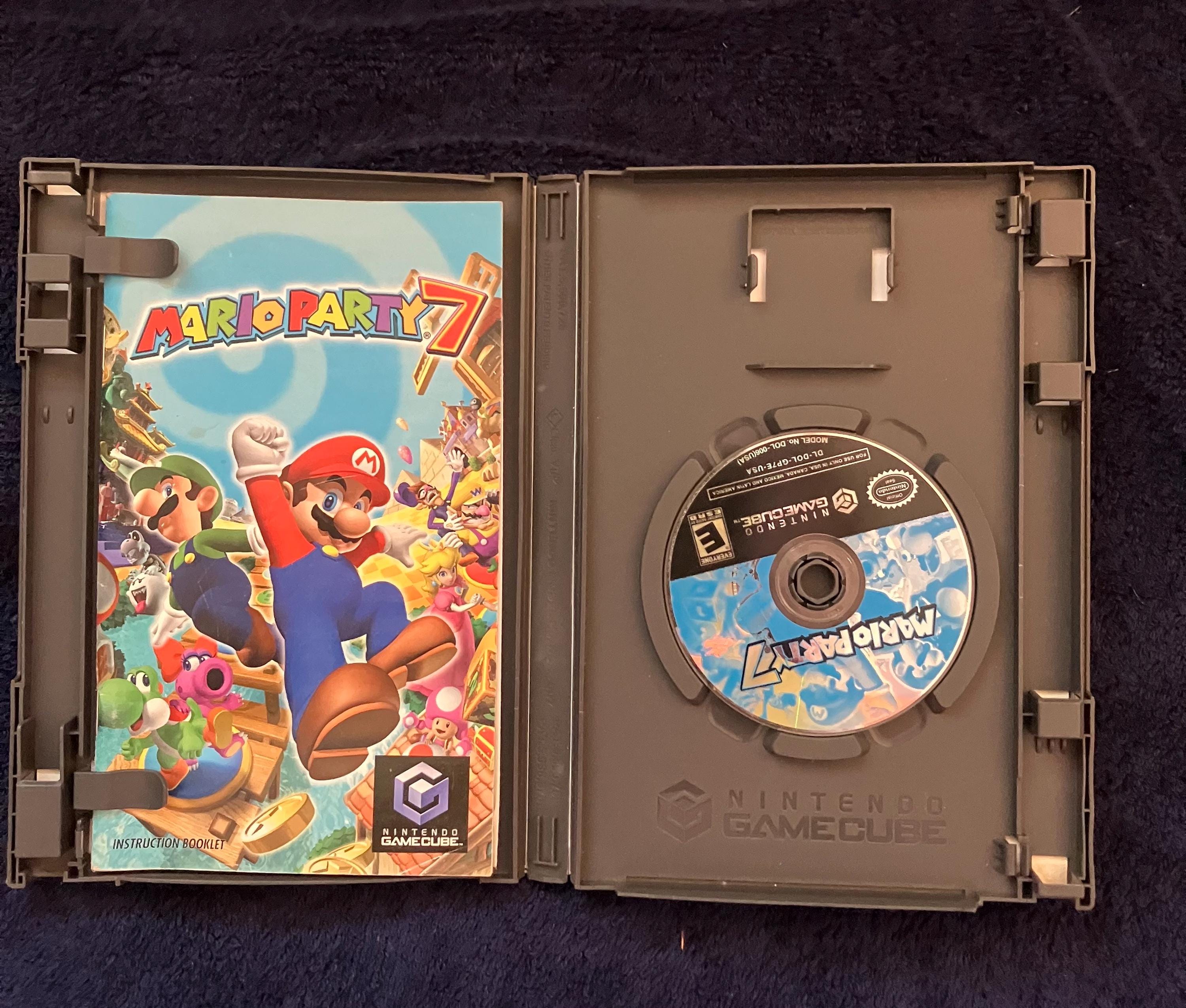 Sola Custodia Originale Per Nintendo GameCube Con Artwork Di Mario Party 7 (GAME NON INCLUSO)