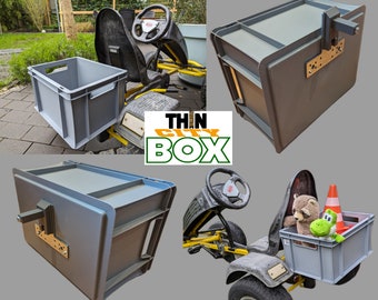 Box / Gepäckträger für Berg GoKart XL - Neu und stabil, mach dein GoKart zum PickUp, Kettcar, Tretauto Zubehör