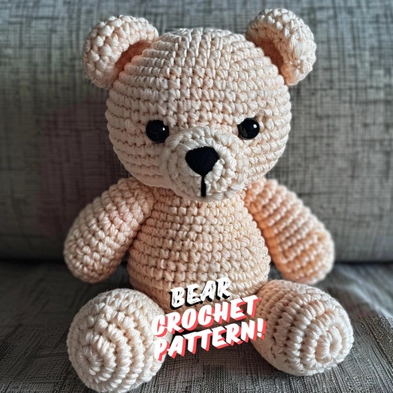 Crochet Pattern for Bear - Bear Crochet Pattern, Crochet Bear Pattern, Bear Crochet DIY, Crochet Bear Pattern Guide, Bear crochet PDF Guide