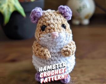 Modèle de hamster au crochet - Jouet de hamster à monter soi-même (Guide PDF)