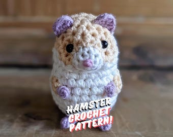 Patron au crochet pour hamster - Peluche à faire soi-même (Patron PDF)