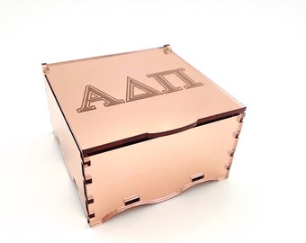 Sorority Jewel Box, greek life jewelry box, customizable gift, free shipping