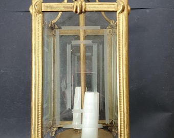 Lanterne quatre verres transparent vintage