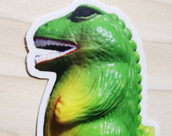 Vintage Toy Godzilla Sticker – Weatherproof Kaiju Gojira Decal