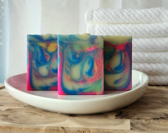 Handmade Soap - Fresh Scent - Ocean Street Beautiful Soap - Handmade Artisan Soap - Palm Free  Vegan Friendly Soap - Great Gift