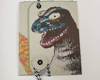 Godzilla Pocket Sketchbook: Vintage Toy Sci-Fi Blank Book