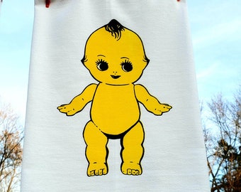 Vintage Kewpie Doll Kitchen Towel – Retro Pop Art Print