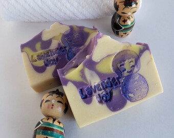 Lavender Soap Bar - Handmade Soap - Handmade Soap - Kokeshi Doll  - Palm Free - Docshowman's - Perfect Gift -  Vegan Friendly - Self Care