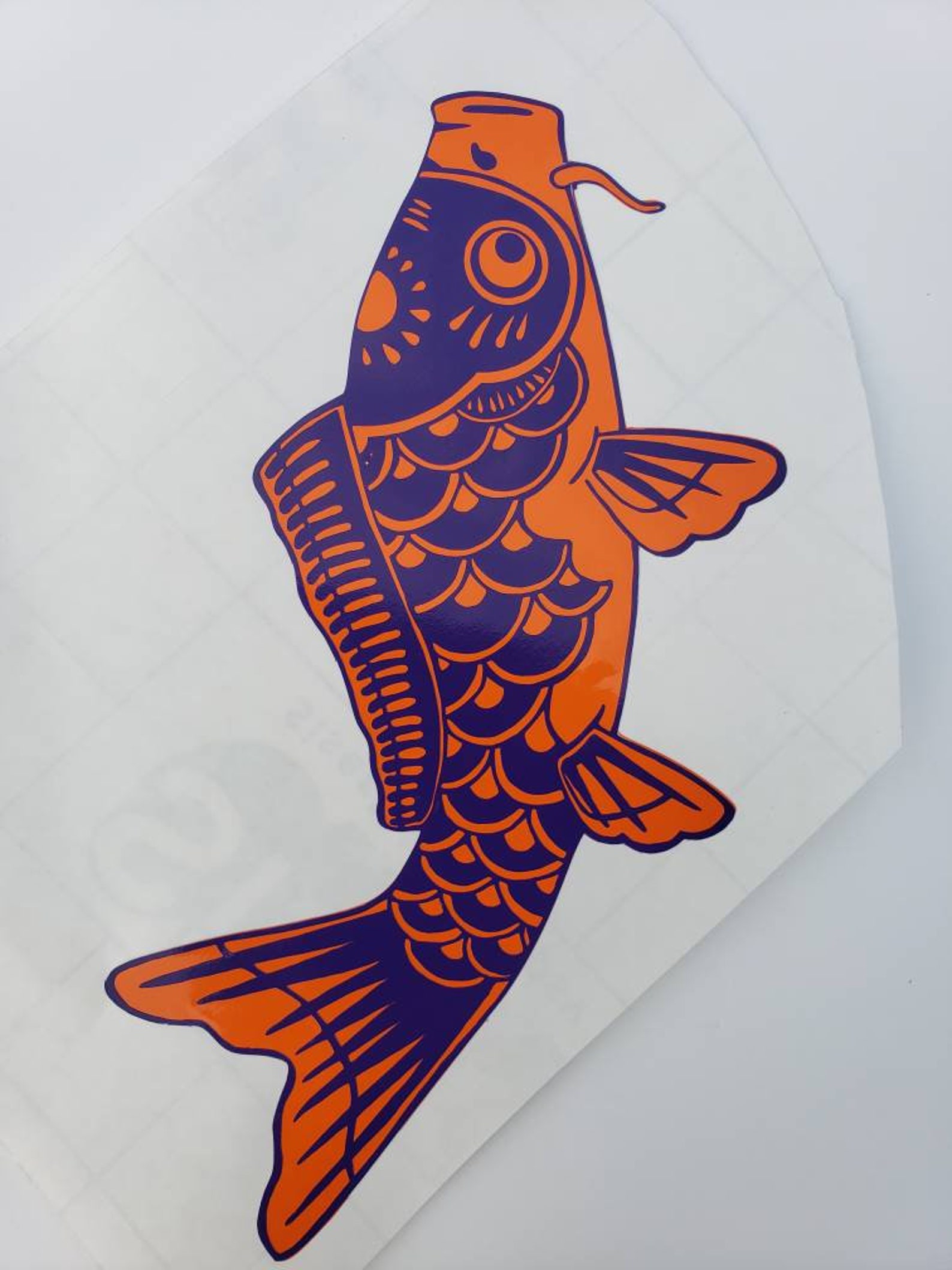 Koi Fish Decal Koinobori Decal Koi Tumbler Decal | Etsy