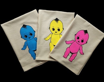 Vintage Kewpie Doll Kitchen Towel Set – Retro Pop Art Print