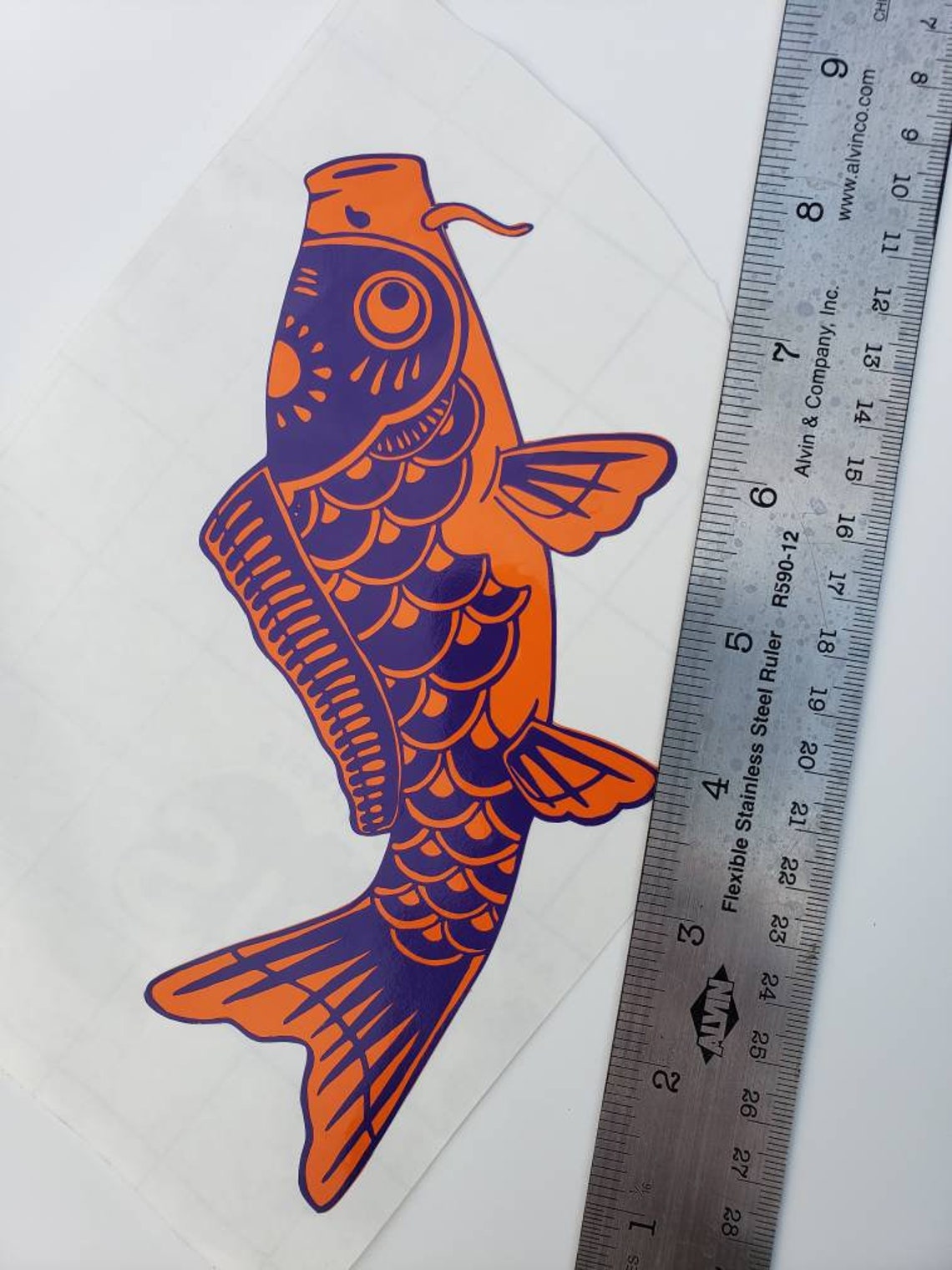Koi Fish Decal Koinobori Decal Koi Tumbler Decal Etsy