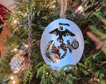 Marines Stainless Steel Ornament | Licensed USMC Gift!