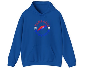 Unisex Heavy Blend Hoodie, Somali-Hoodie, Banadir-Kapuzenpullover mit Landkarte und Flagge.