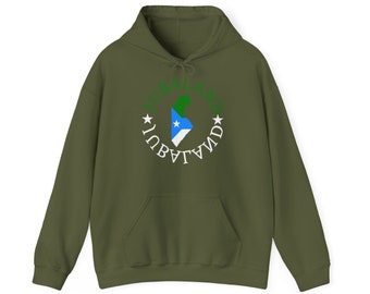 Unisex Heavy Blend Hoodie, Somali hoodie, Jubaland map and flag printed hoodie.