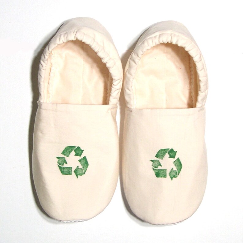 Organic Recycle Adult Slippers Etsy