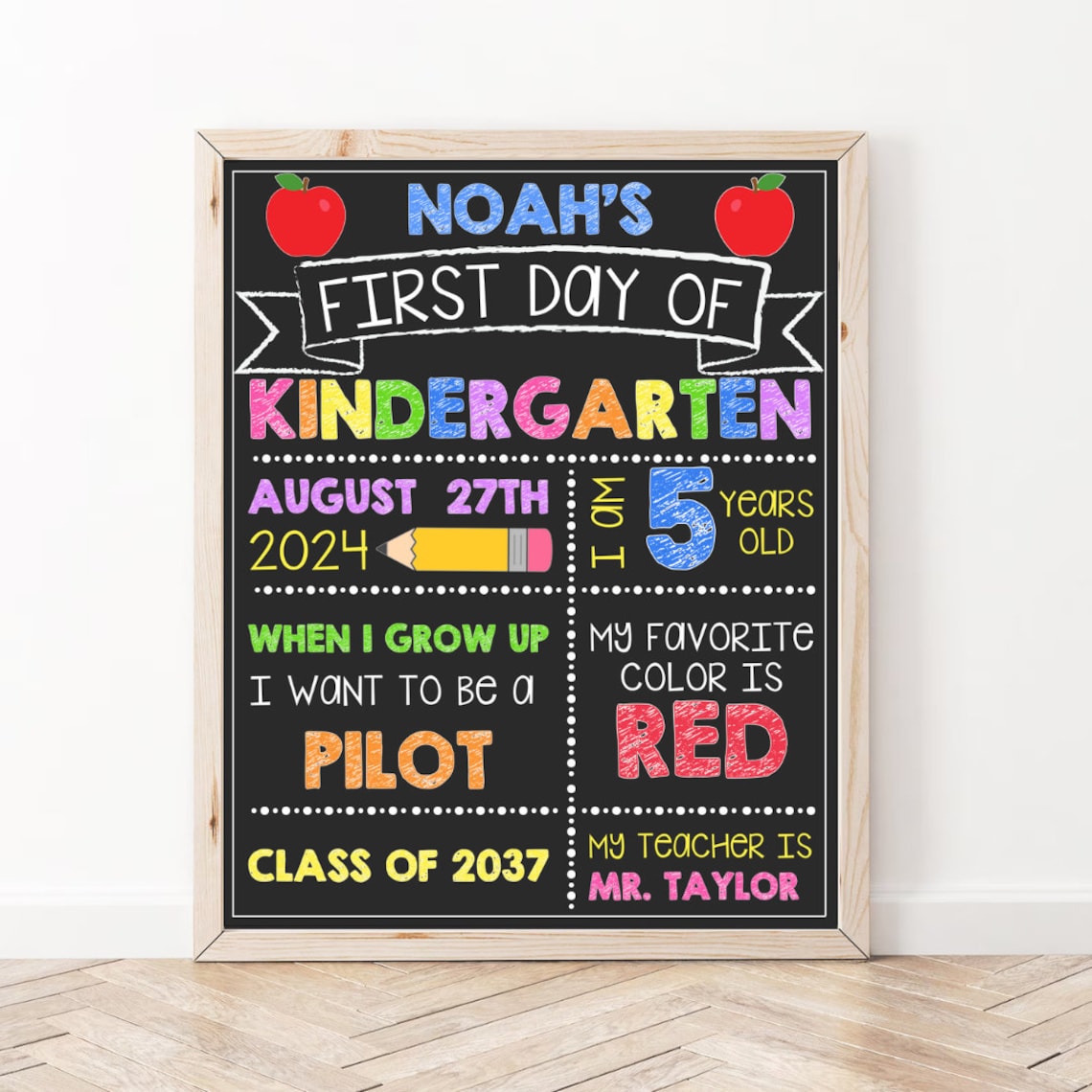 Editable First Day of School Sign - Il 1140xN.6224834231 H24p 