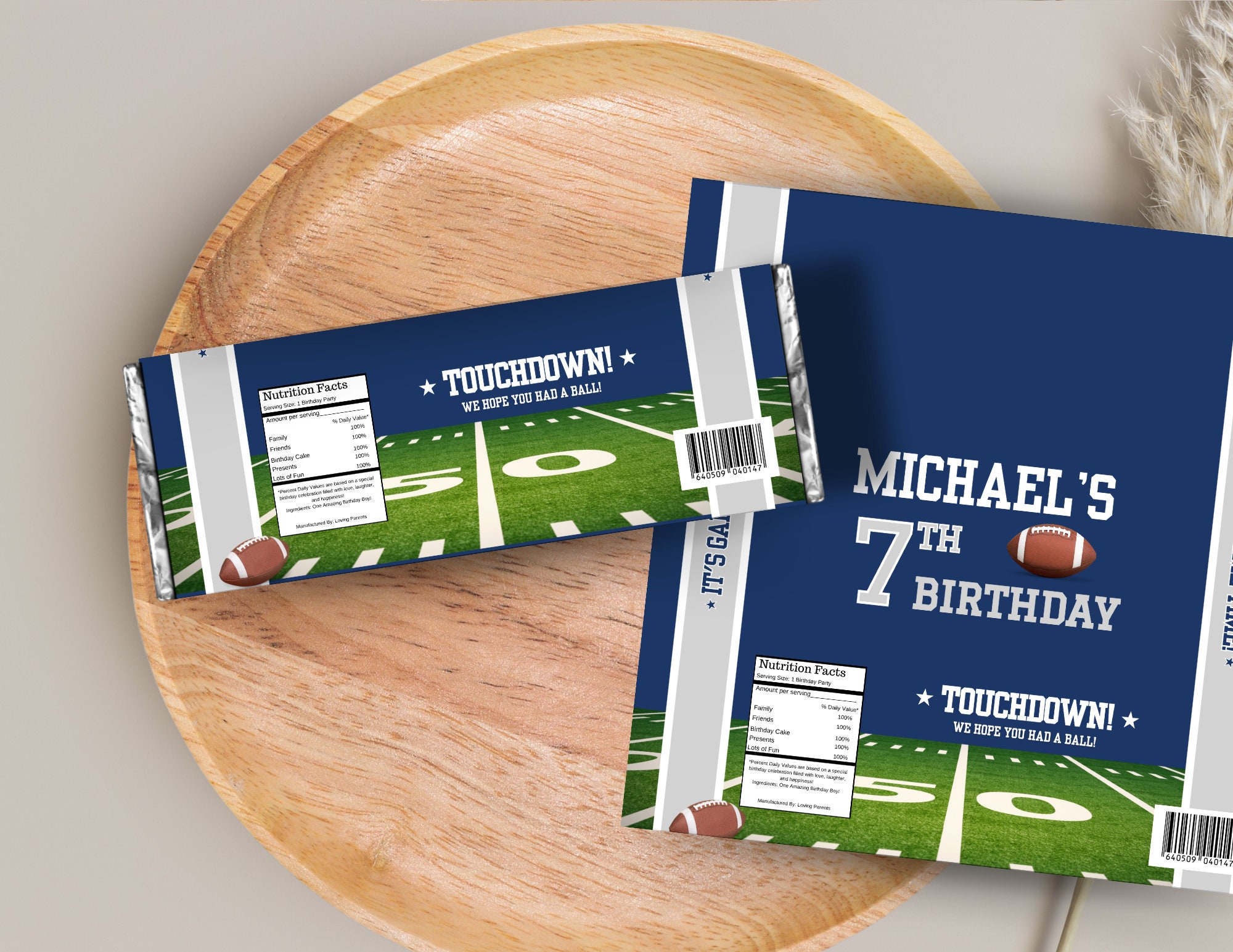 Blue & Silver Colors Dallas Football Team Birthday Party Printable ...